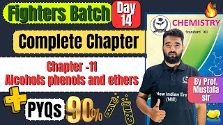 Complete Chapter 11 Alcohols Phenols and ethers  PYQs Class 12th Chemistry fightersbatch [upl. by Barb]