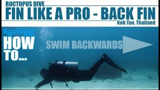 How To  Fin like a Pro  Fin Backwards Underwater Back Fin [upl. by Otirecul]