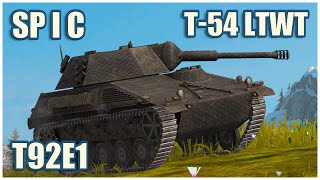 Spähpanzer SP I C T54 ltwt amp T92E1 • WoT Blitz Gameplay [upl. by Eserrehs]