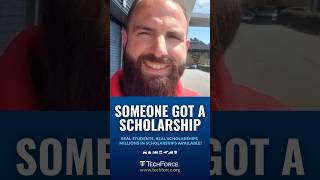 Cory Got A Scholarship  TechForce shorts scholarship techniciancareer [upl. by Barber]