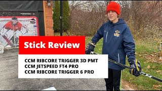 Stick Review  CCM Ribcore Trigger 6 Pro vs Jetspeed FT4 Pro [upl. by Ateiram]