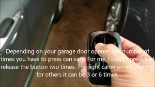 Chamberlain KLIK3U Universal Garage Door Opener How to Program [upl. by Kramnhoj]