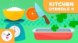 Kitchen Utensils  Episode 2  Vocabulary for Kids [upl. by Euqitsym]