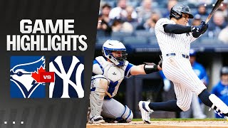 Blue Jays vs Yankees Game Highlights 4524  MLB Highlights [upl. by Aipmylo432]