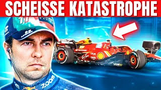 RIESENDRAMA zwischen Perez und Sainz nach DRAMATISCHEM UNFALL beim GP von Aserbaidschan [upl. by Nehgem]