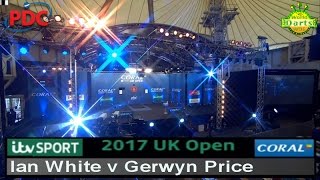 2017 Coral UK Open UK Open TV Finals Ian White v Gerwyn Price  QuarterFinals [upl. by Selmore]