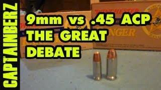 9mm vs 45 ACP The Great Debate [upl. by Chi87]