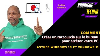 Comment créer un raccourcis pour éteindre son PC [upl. by Windy]