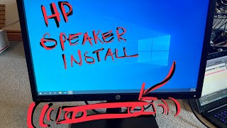 Install hp speaker bar on monitor [upl. by Assirak]