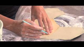 Pottery Video Using Plastic to Make Handbuilding Easier  LORNA MEADEN [upl. by Teodor667]