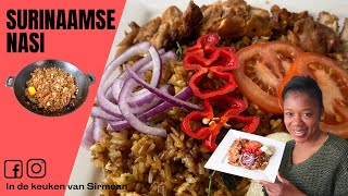 Mijn recept voor Echte Surinaamse Nasi  In de keuken van Sirmean [upl. by Raye]