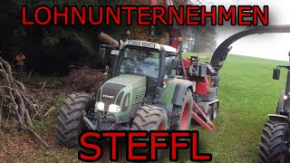 Lohnunternehmen Steffl  Hackschnitzel häckseln  FENDT 926 VARIO [upl. by Sagerman]