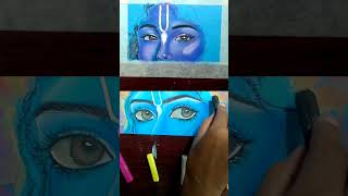 Kanha eyes 👀 drawingshortsdrawing art [upl. by Orimisac]