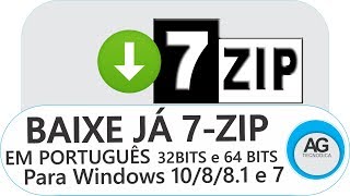 7ZIP  Download e Instalação 32Bits e 64Bits versão mais recente [upl. by Nimoynib817]