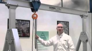 Aluminum Gantry Crane Video [upl. by Salkcin352]