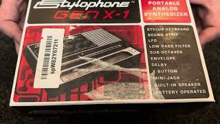 Nostalgiaudio 4K Unboxing Stylophone Gen X1 Portable Analog Synthesizer [upl. by Morell]