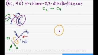 Newman Projection Part 4  MultiSubstituted Molecule [upl. by Tamera]