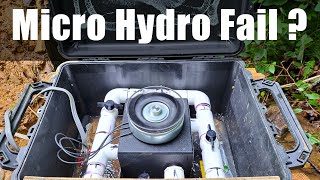 Micro Hydro only makes 60w  do your PSI and GPM research first [upl. by Caras]