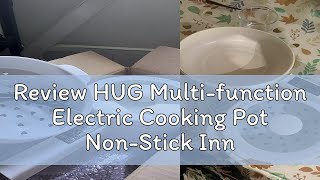 Review HUG Multifunction Electric Cooking Pot NonStick Inner Pot Steamer  RC182M [upl. by Orabla]