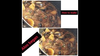 How to make allo begun recipe in easy way [upl. by Alokin]