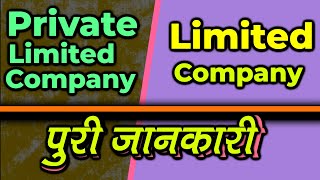 What Is Pvt Ltd and Limited Company  Listed and Unlisted Company Difference In Hindi [upl. by Yentruoc]