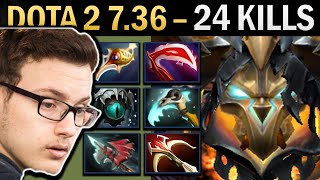 Clinkz Gameplay Miracle with 24 Kills and Rapier  Dota 2 736 [upl. by Doxia]