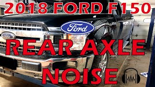 2018 Ford F150 Rear Axle NOISE worn bearings pinion seal leaking worn sharp ring gear fluid dirty [upl. by Llenol]