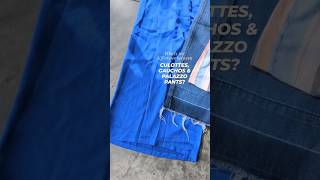 Whats the difference between culottes gauchos and palazzo pants [upl. by Weight]