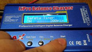 How to change the imax b6 settings to charge liio lithium ion batteries [upl. by Avert354]