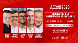 En vivo elecciones regionales 2023 con los aspirantes a la gobernación de Santander [upl. by Tartan]