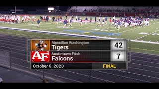 Massillon Tigers vs Austintown Fitch Falcons 1062023 [upl. by Yelnats]