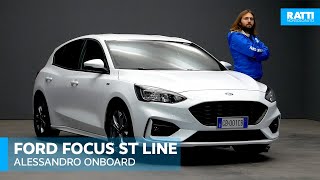 FORD FOCUS ECOBLUE DIESEL 15 120CV ST LINE BIANCO KM0 2020  INTERNI ED ESTERNI CON ALESSANDRO [upl. by Hodosh]