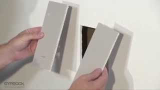 Repairing a hole in plasterboard [upl. by Mars]