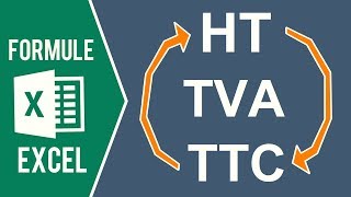 EXCEL  CALCUL DE LA TVA Retrouver les montants HT et TTC [upl. by Longo111]