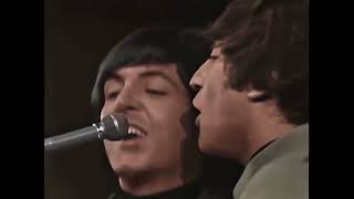 The Beatles  Ticket To Ride Colorized 60 fps [upl. by Anwahsad]