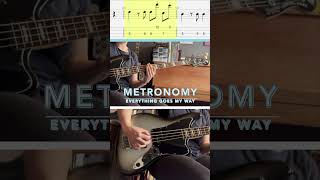 Metronomy  Everything goes my way outro basscoverwithtabs bass basscover tabs basstab [upl. by Nalek]