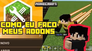 SEGREDO REVELADO Como fazer addons no celular para Minecraft PE v121  OnPlay Gohan [upl. by Asilehc]