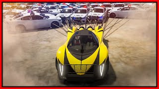 INDESTRUCTIBLE DRAG DEVEL 16 GRAPPLES COPS IN GTA 5 RP [upl. by Tartan]