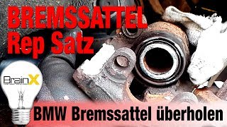 ATE Bremssattel überholen mit Dichtungssatz am BMW 1er E87 [upl. by Ami]