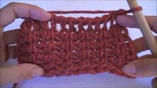 Tunisian Crochet Rib Stitch [upl. by Adiarf]