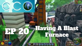 Lets Play Eco Single Player Ep 20  Having A Blast Furnace [upl. by Rosemary]