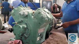 Disassemble Assemble of 15kw Semi Hermetic compressor Bitzer Make [upl. by Laflam]