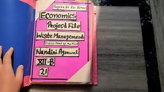 Waste Management  Project File  Economics  Class 12th  CBSE  Project Work CBSE [upl. by Newmann591]