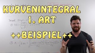 Kurvenintegral 1 Art skalar  BEISPIEL Masse eines Drahtes entlang einer Helix [upl. by Aseral]