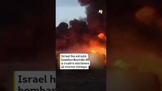 Israel bombardeó Yemen Líbano Siria y Palestina al mismo tiempo shorts [upl. by Travers839]