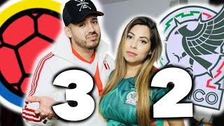 Reaccion Mexico 2 vs 3 Colombia Amistoso 2023 [upl. by Amikehs194]