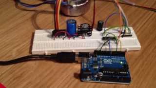 CNC Axis driving using Arduino UNO amp grbl [upl. by Idnam]