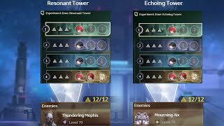 Lv60 Danjin 24 stars clear Tower of Adversity Experiment Zone Wuthering Waves [upl. by Lanta575]