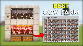 Best Automatic Cow Farm Tutorial in Minecraft 120 Java amp Bedrock  Easy and Efficient [upl. by Etennaej854]