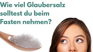 Wie viel Glaubersalz ist gut Wie viel gramm bei welchem Gewicht🤔 [upl. by Mayhs]